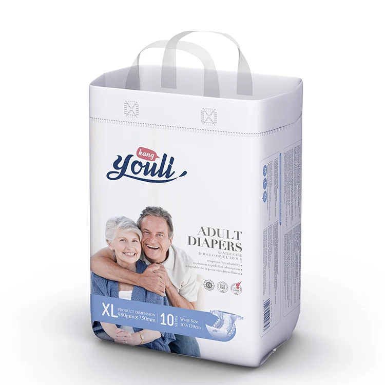 Ultra thick wholesale cheap adult diaper in bulk disposable absorbent adult diaper night
