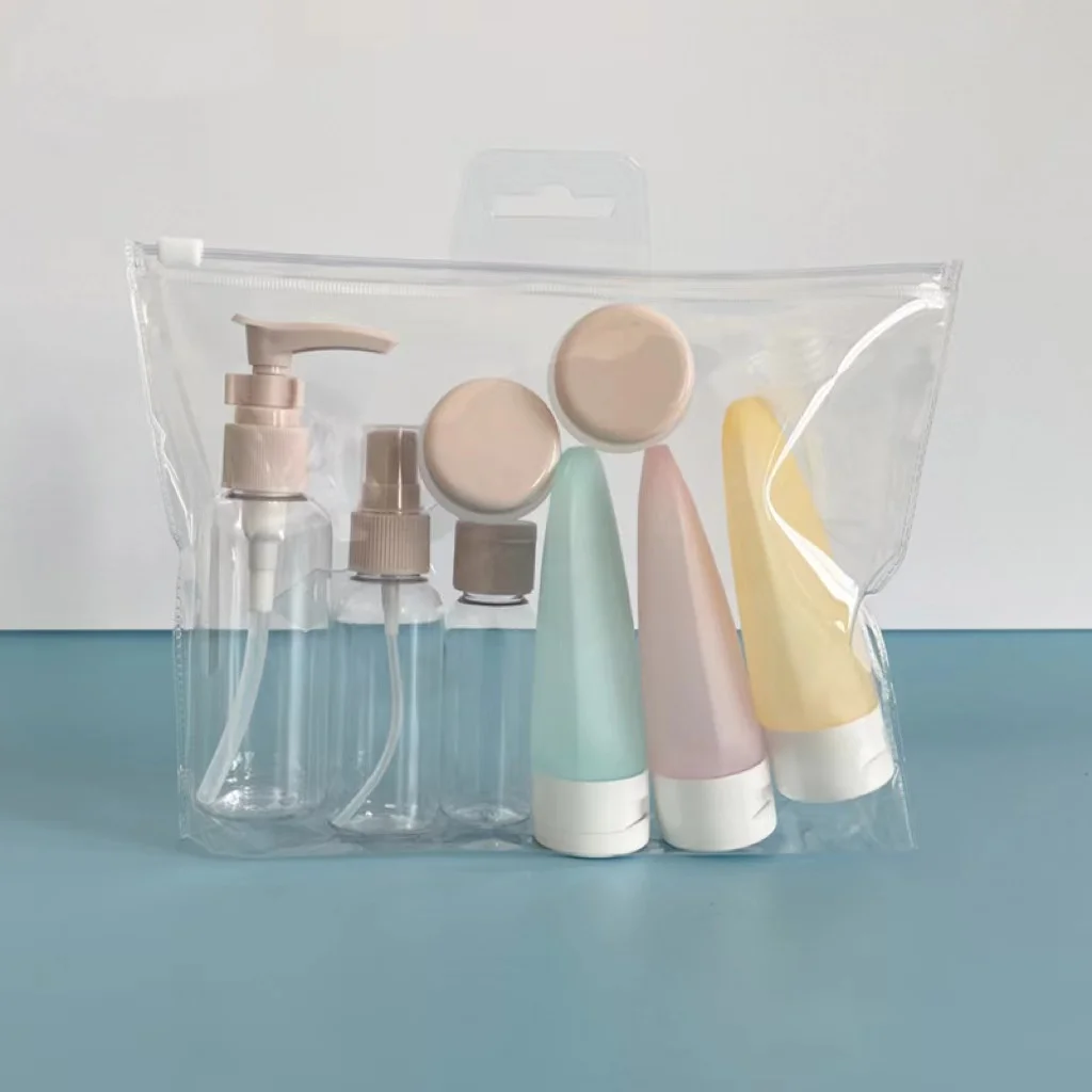 11 In 1 One Mini Travel Bottle Set For Cosmetic Packaging Plastic Travel Set Cosmetic Container Travel Kit Plastic Bottles