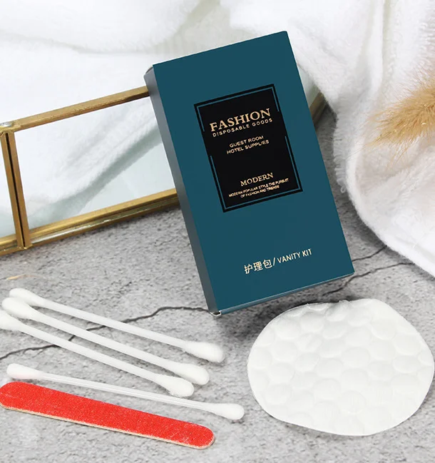 SANHOO Customized Size One-time Soap with Pleated Wrapped Eco-friendly Hotel Amenities Set