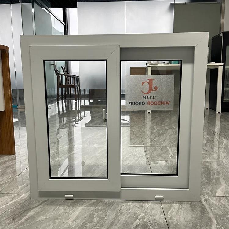 High Quality Interior Office Small Basement Pvc Profile Window And Door Upvc Sliding Windows