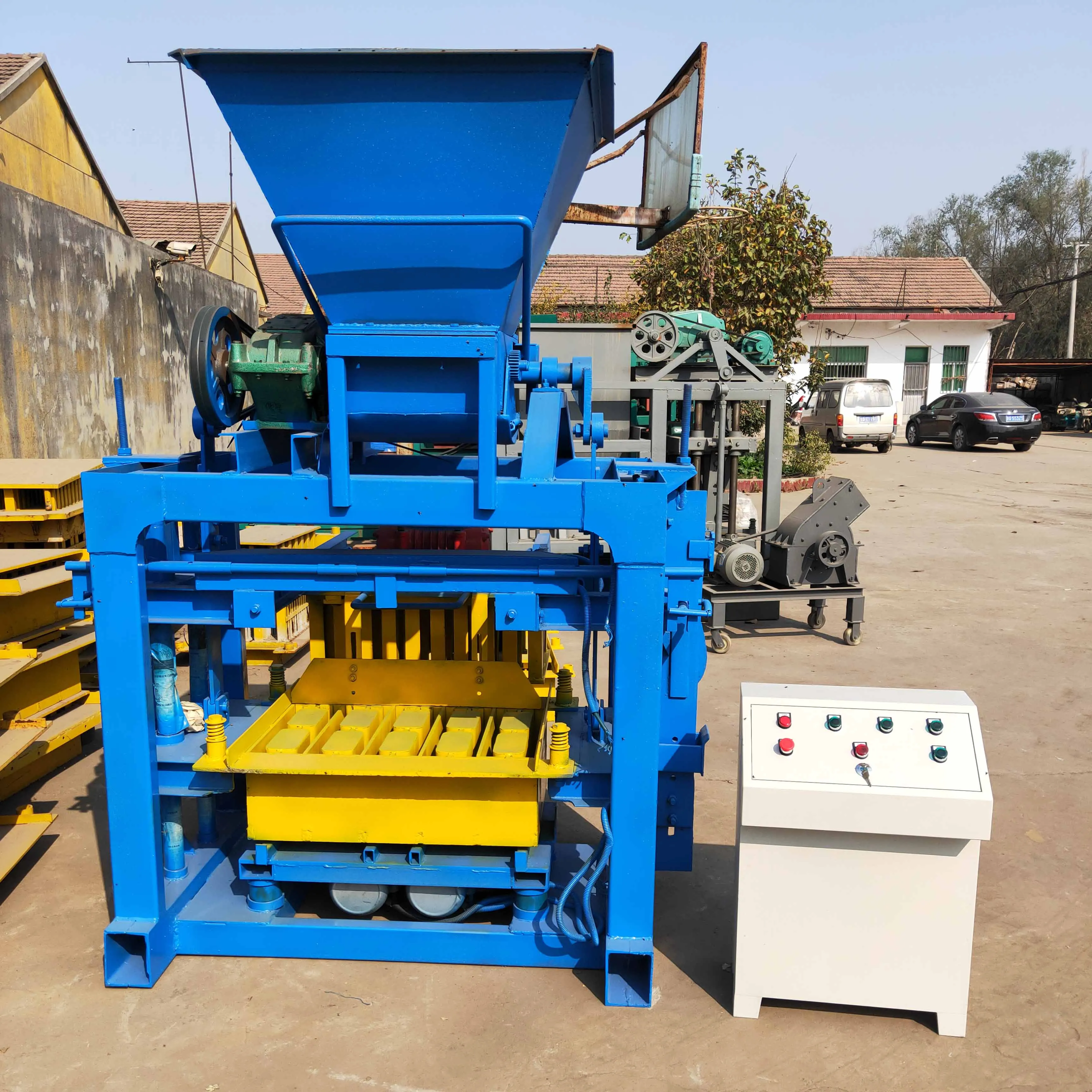 Manual Semi Automatic Interlocking Hourdis Smart Habiterra Paver Hollow Cement Concrete Block Making Machine for Concrete Bl