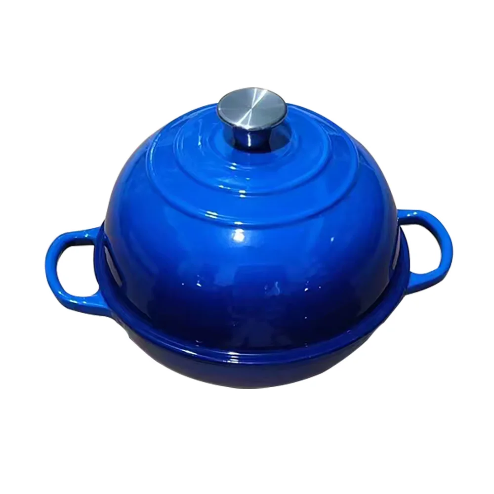 24cm Enameled Cast Iron Round Bread Oven with 10-inch Diameter