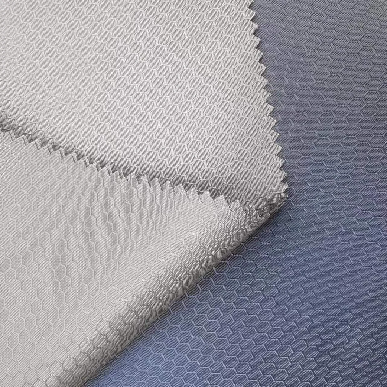 100% nylon waterproof football diamond lattice jacquard 420D nylon fabric
