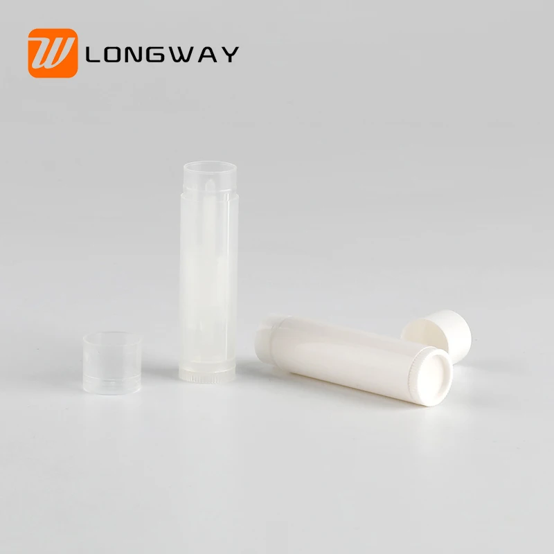 empty 5g mini small plastic lipstick tube container for eco friendly lip balm tubes cosmetic packaging