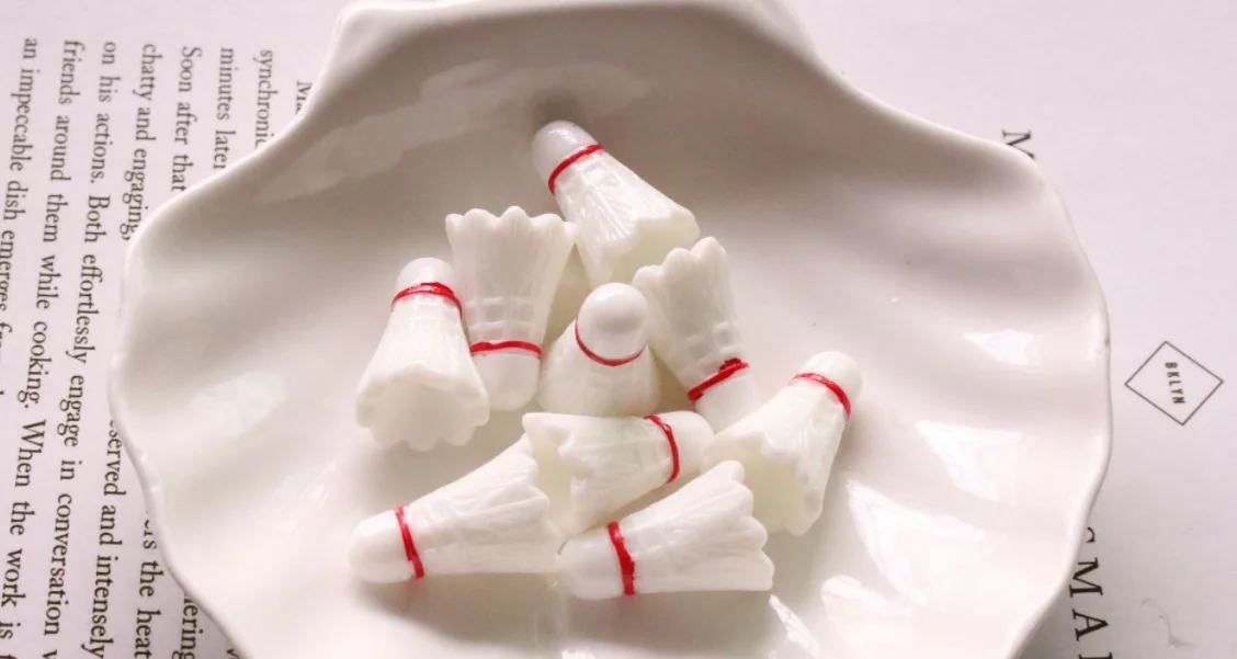 1:12 doll house accessories 3D football diy simulation resin accessories Badminton ball accessories basketball