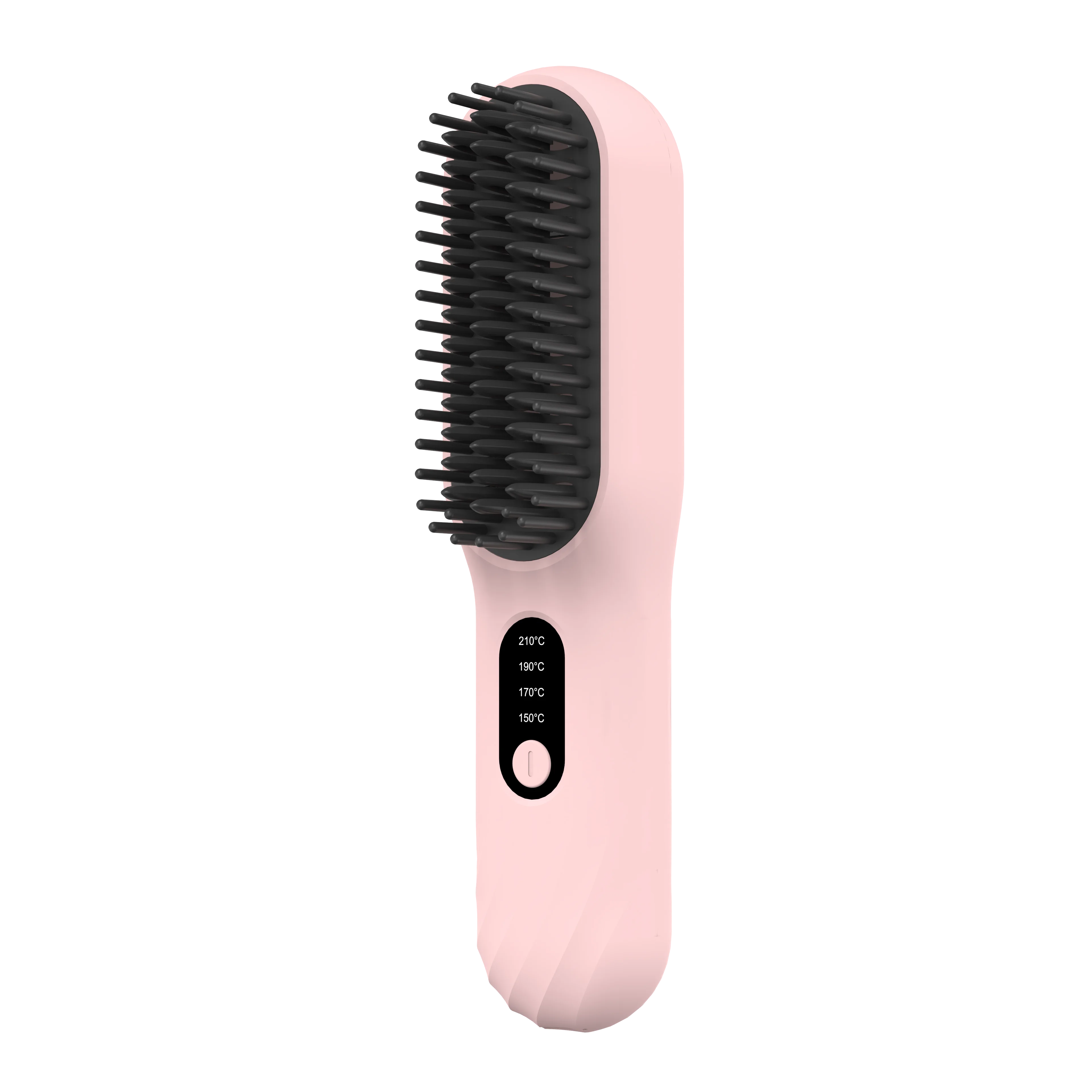 Negative Ionic Hair Straightener Comb, 2 in 1 Hair Straightener Brush and Curler, Electric Straightening Comb Heated Hair Brush