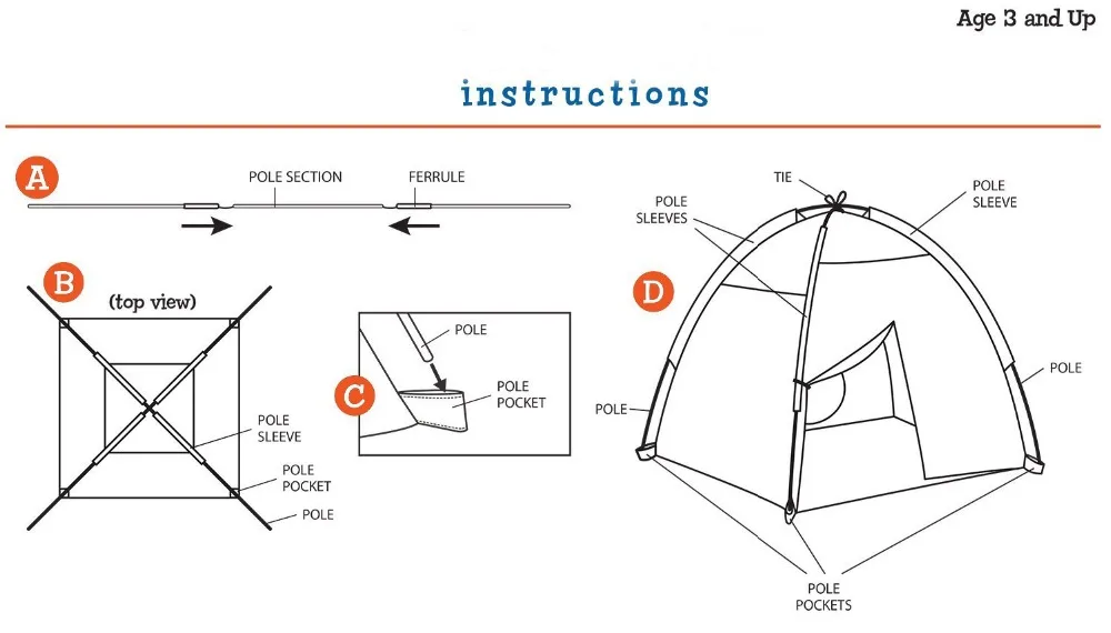 Kids Tent Eco-Friendly Colorful Play House Tents/Children Play hut tents/Baby & Kids Indoor&outdoor Play Tent