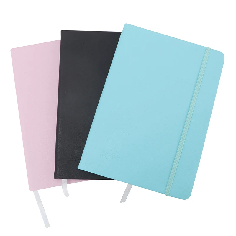 2019 г. A5 Dot Grid Hard Cover PU Leather индивидуальная печать дневник еженедельный ежемесячный ежедневный блокнот с ручкой бумажный