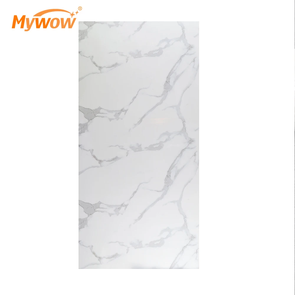Home Interior Decorative 1.22x2.8m PVC Panel 3D Printed UV Marble Sheet