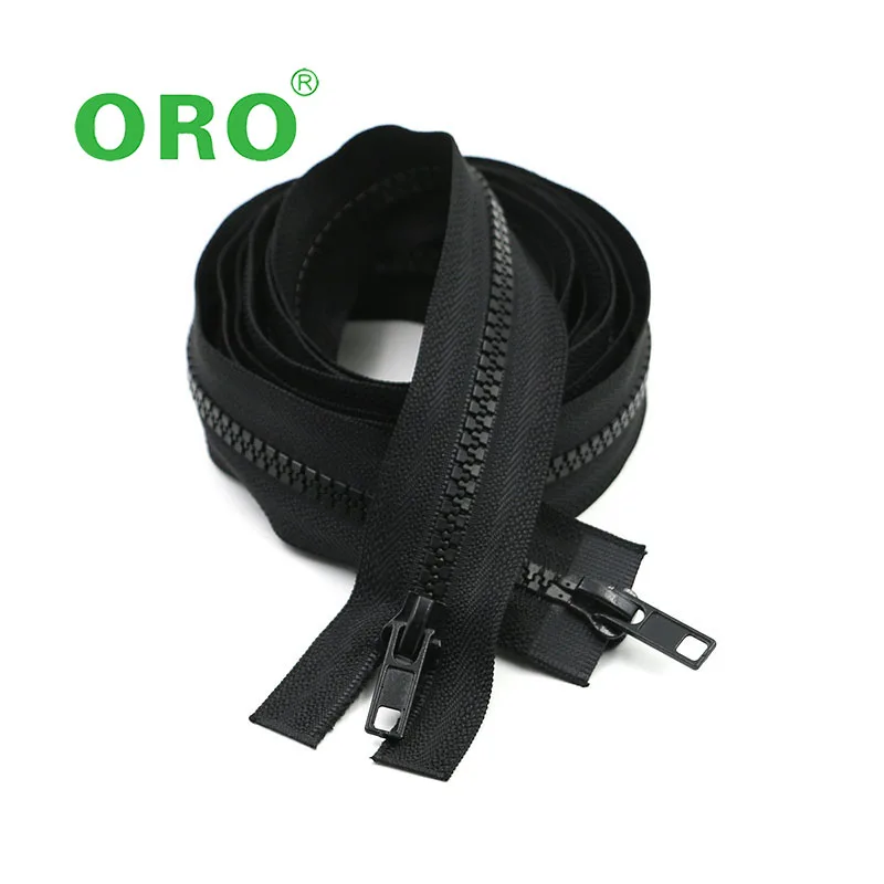 Resin zipper accessories custom wholesale Open end zipper Down jacket zipper