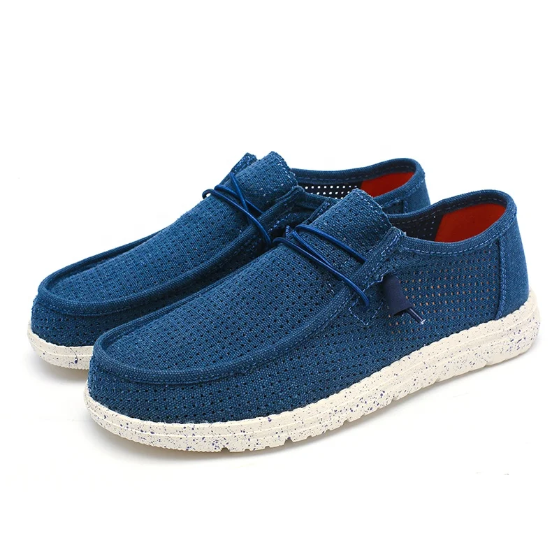 ITAZERO 2021 летние мужские повседневные туфли Легкие мужские слипоны на плоской подошве дышащие