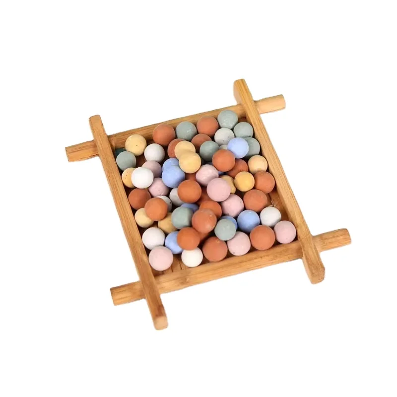 Expanded Ceramsite Rain Bow Leca Balls Colorful Clay Pebbles