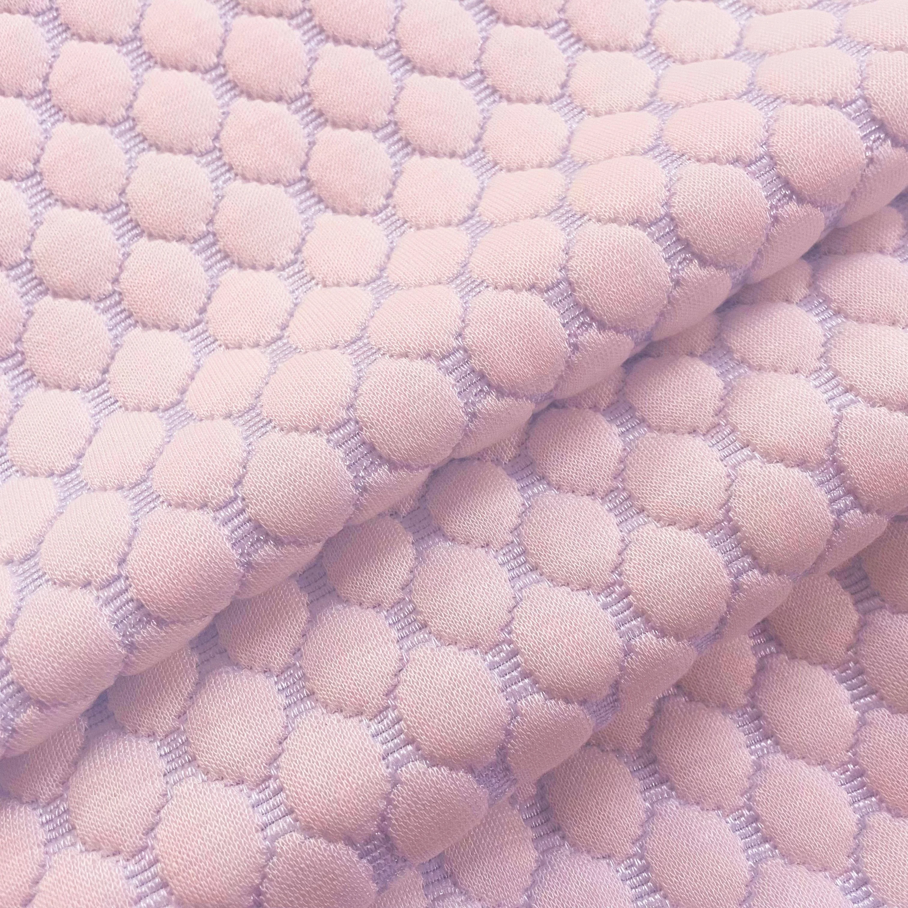 Factory custom bamboo fiber polyester high quality mattress fabric cushion sofa latex pillow cover