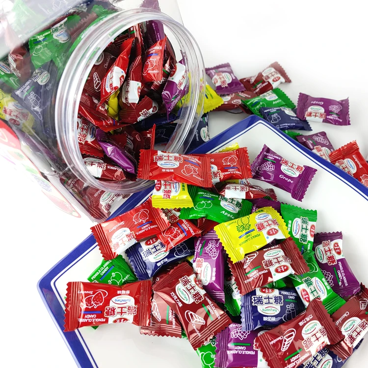 Best Quality Assorted Fruity Flavors Gummy Colorful Delectable OEM Service Cheap Soft Chewy Milk Candy