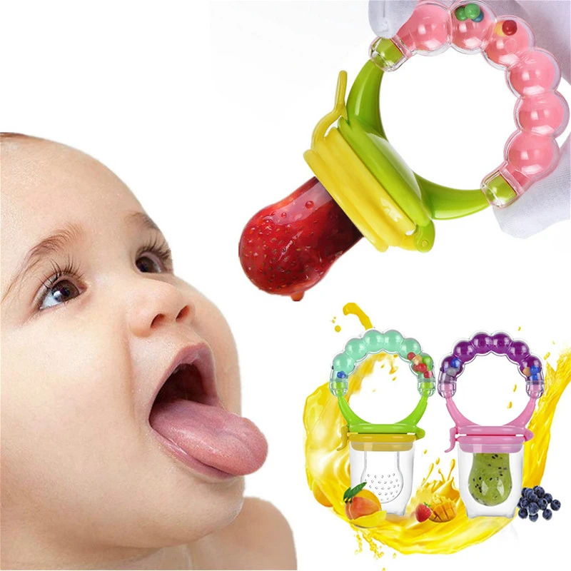 Wholesale Fresh Food Nibbler Baby Pacifiers Feeder Kids Fruit Feeder Nipples Feeding Safe Baby Supplies Nipple Teat Pacifier
