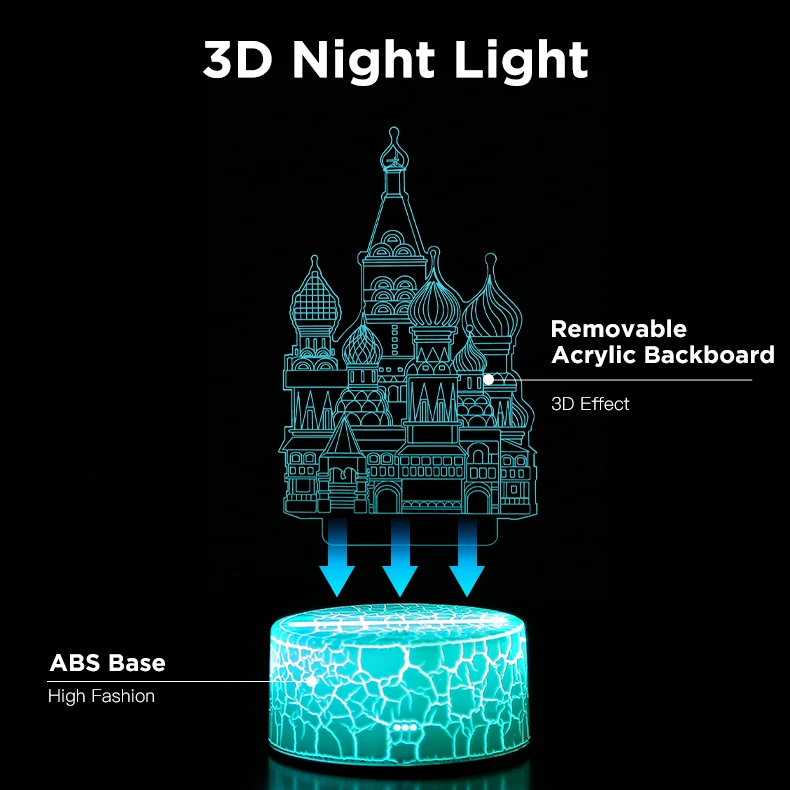  Современные недорогие Акриловые 3D USB-лампы домашний декор декоративное освещение светодиодные ночники настольные лампы ночник 3