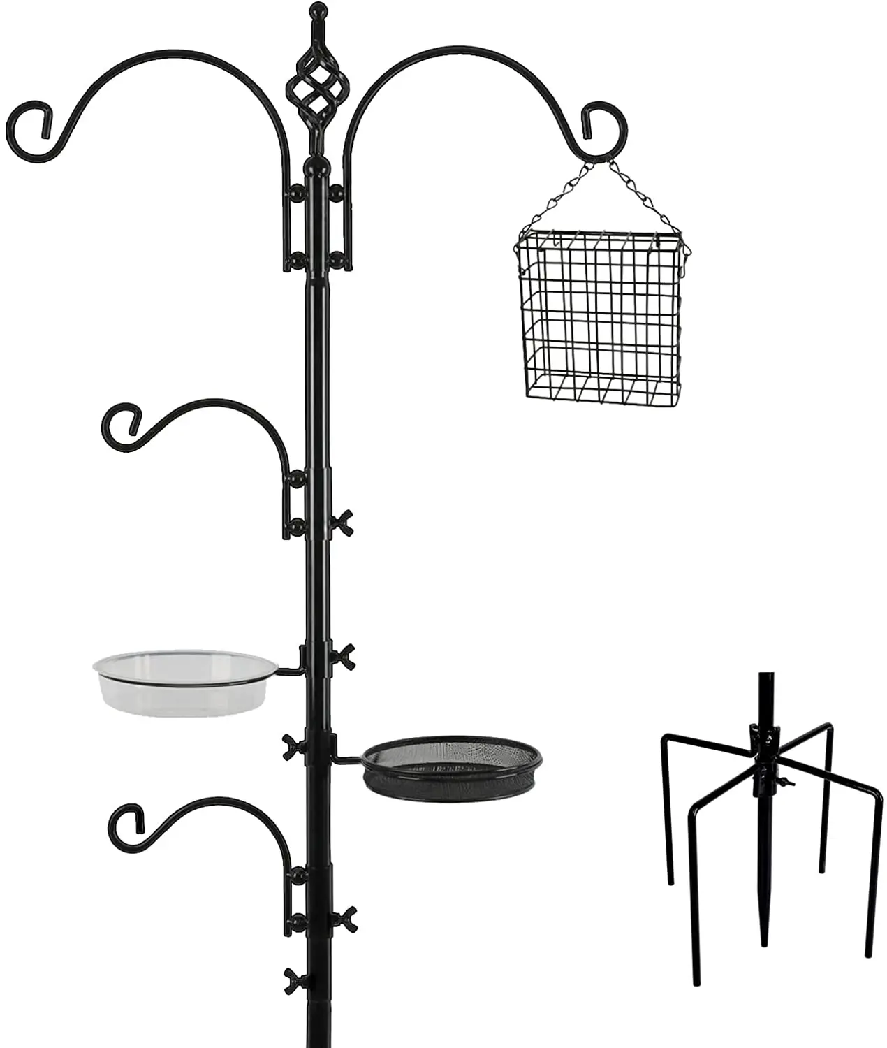 Bird Feeding Station Kit 92inch Wild Bird Feeder Hanging Kit for Bird Watching Bath Feeder Hanger