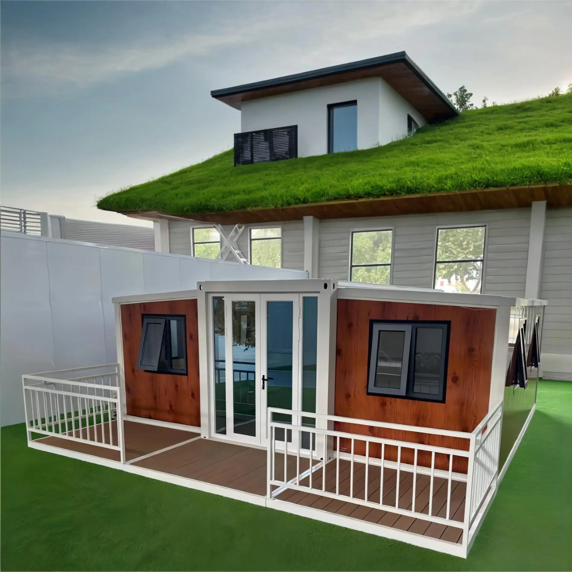 Expandable China Container House Other Prefabricated Houses Futuristic Prefabricated Plastic House tiny homes ready to ship