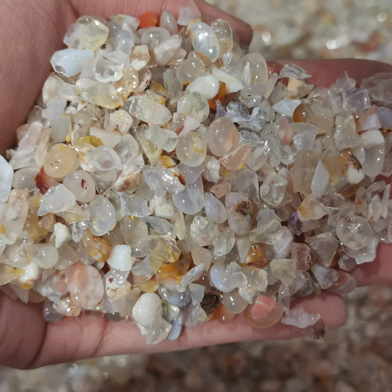 high quality Sakura oriental cherry   agate stone crystal natural stone tumbled quartz for  healing