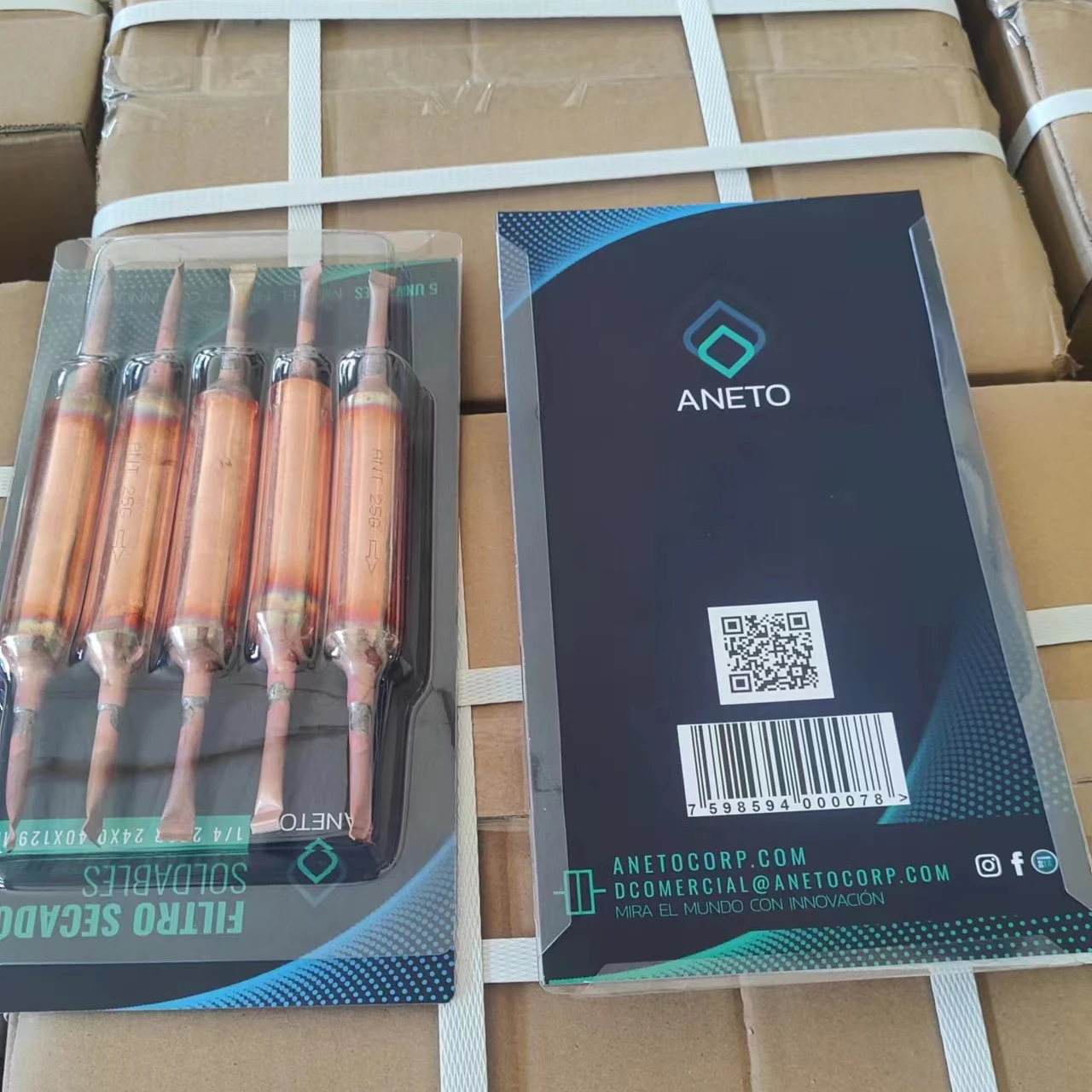 Welded Copper Spun Filter Drier Professional for HVAC Refrigeration Welded Extension Dryer Filter