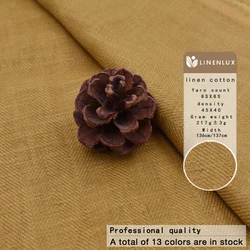 Manufacturers  wholesale heavyweight home textile spring autumn women men coat fabrics pure blend cotton linen fabric for cloth