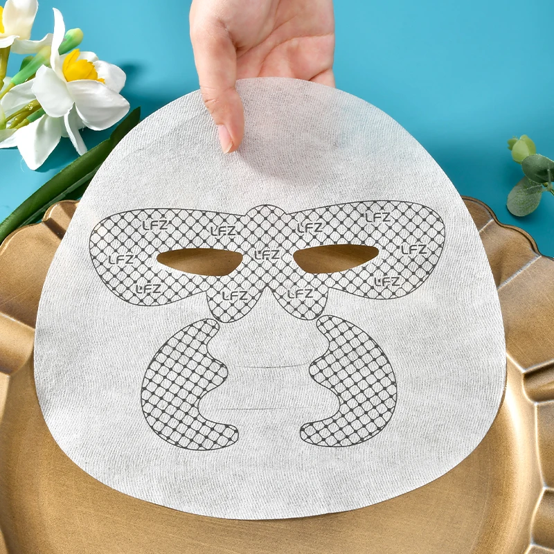 Dry Biomass white Graphene Sheet Masks Nonwoven Sheet Multi Effect Facial masks for DIY Far Infared Masks Sheet