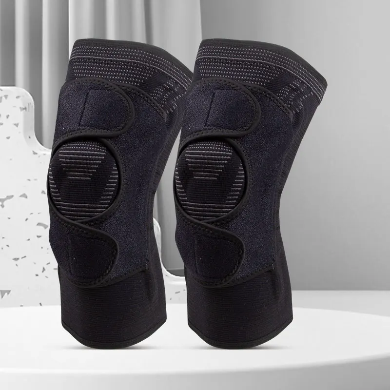 OLLAS Neoprene Sports Silicone Knee Pad Anti Slip Compression Gel Knee Brace Sleeve for Running Weightlifting