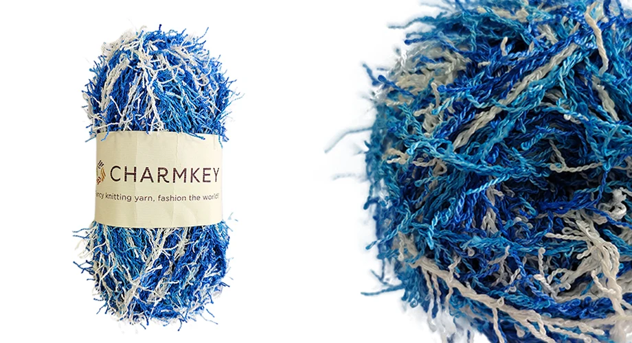 Charmkey Wholesale Mixed Color 100% Cotton Fancy Scrubby Yarn for Making Dish cloth and Crochet