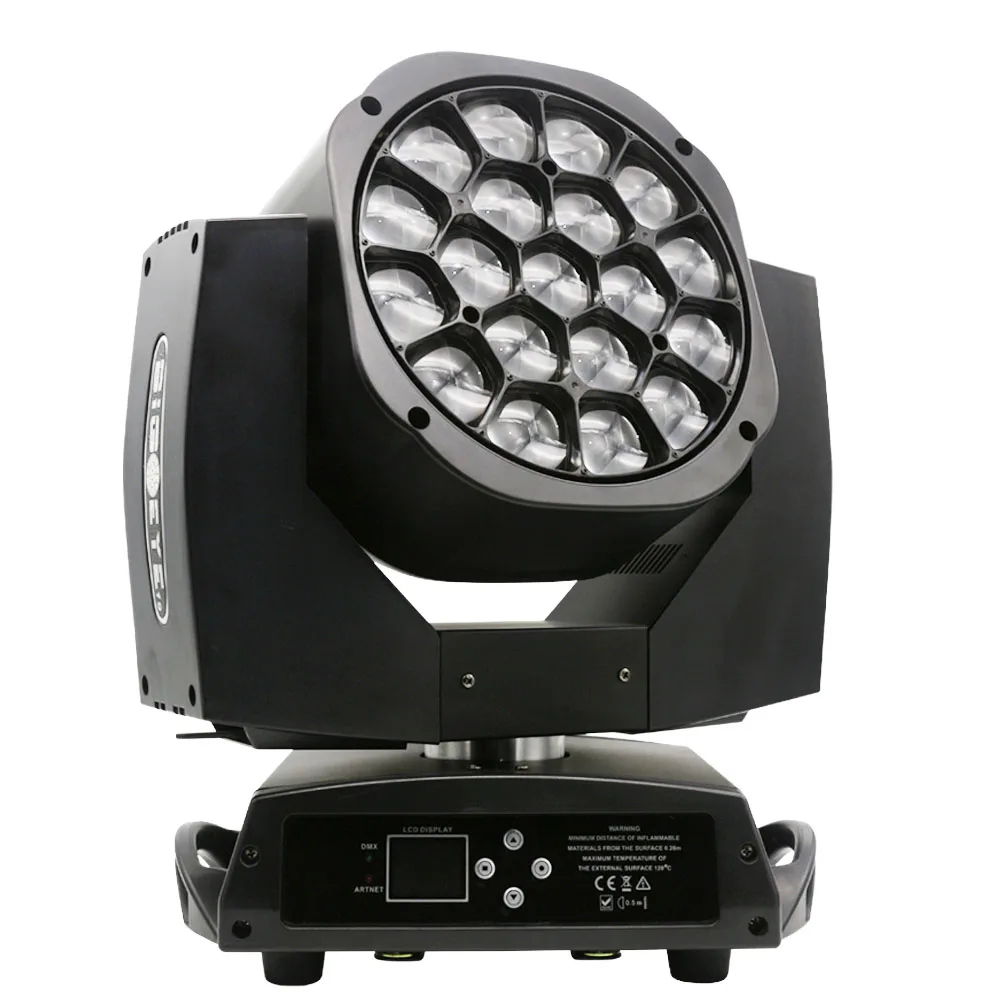 19X15W K10 Big bee eyes matrix beam wash dmx bar moving head light led zoom function rotation projector dj disco lighting led