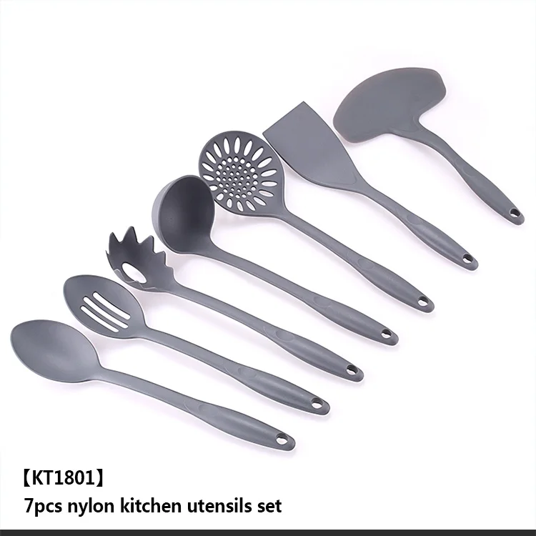 Food Grade Kitchen Utensils Nylon Kitchen Tools Slotted Spoon High Resistant Non-stick Nylon Kitchen Slotted Spoon