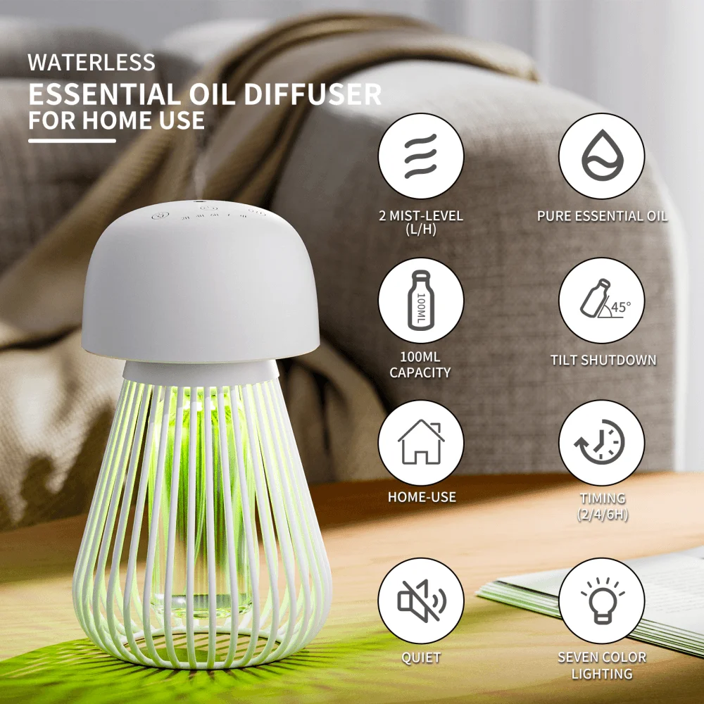 Luxury USB Aroma Diffuser 1-Year Warranty Adds Essential Oils Household Use USB Power Source Fragrance Aromatherapy Functions US