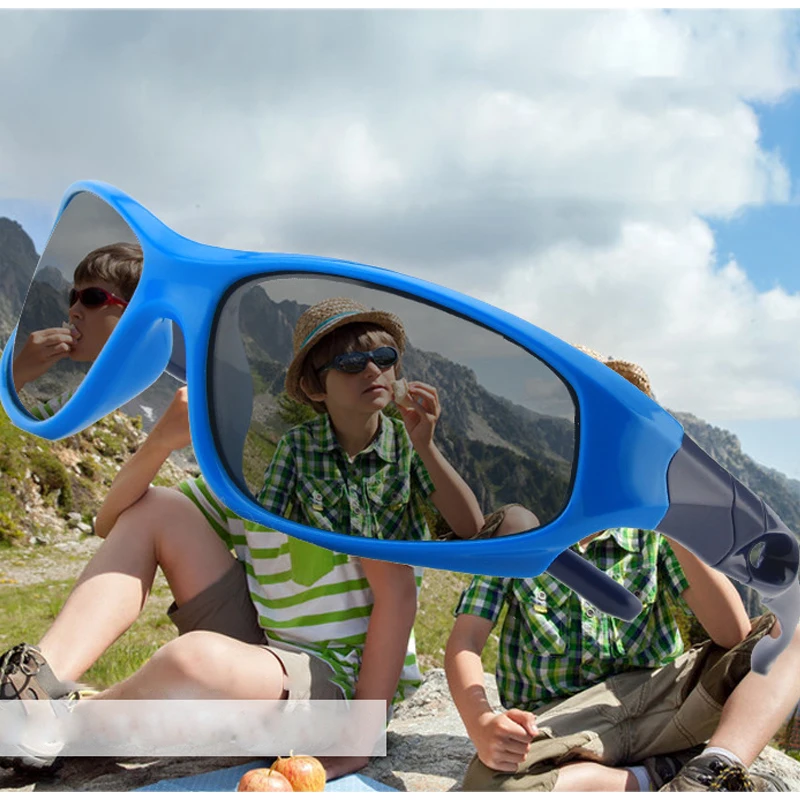 AliGan-Baby Polarized Kids Sunglasses Cycling for Boys Girls 3-8 Years 100% UV Protection Flexible Unbreakable Sports Glasses