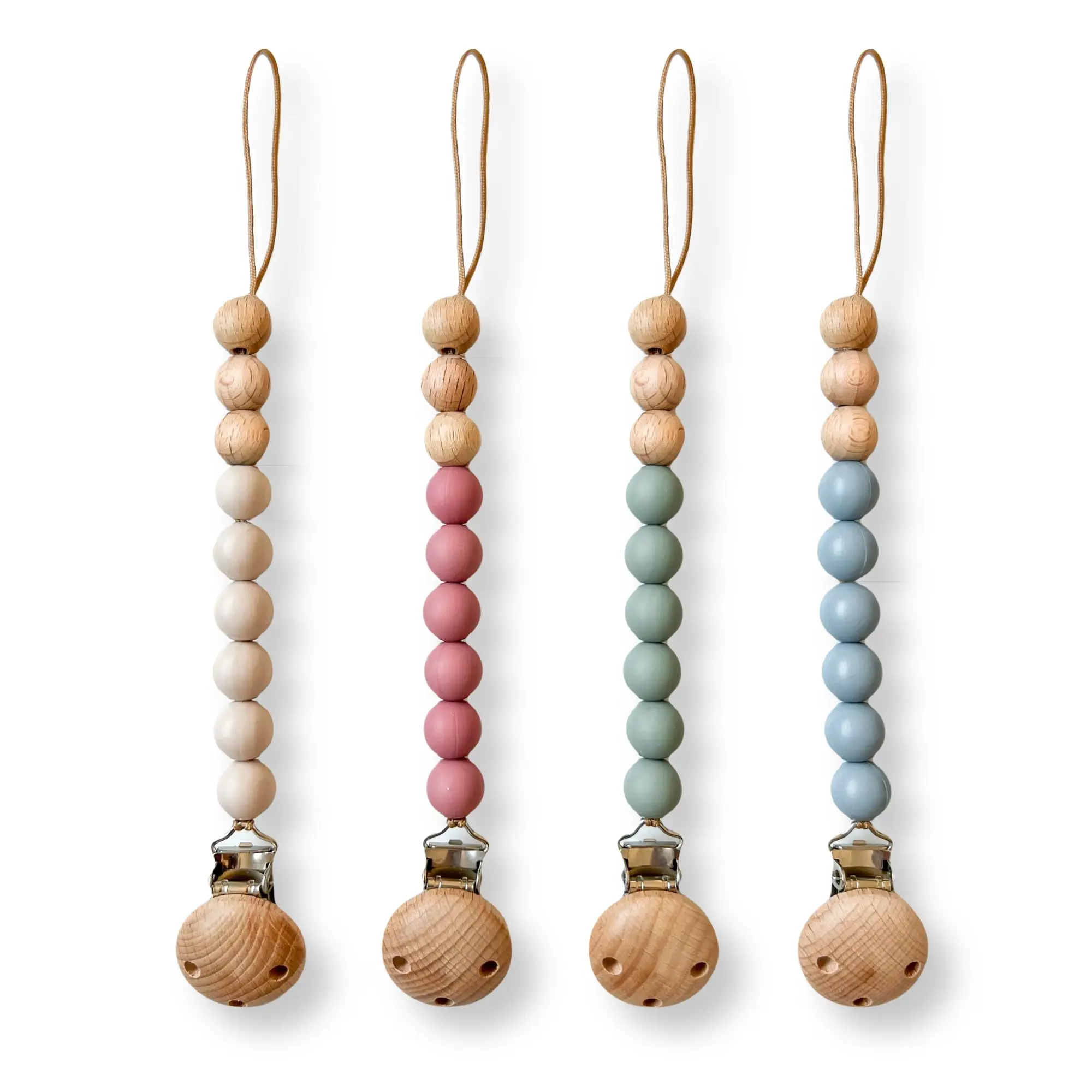 Silicone Baby Pacifier Clip for Baby Girls Boys Teether Clip DIY Teething Toys Straps Chain Nipple Holder 0-12 MONTHS