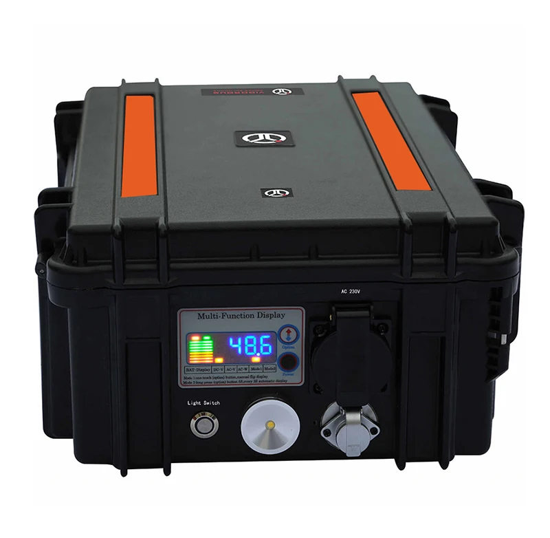 Super New 2000W Mini Solar Power Generator Lithium Battery 48V/40Ah Portable Power Station For Camping and Van Life