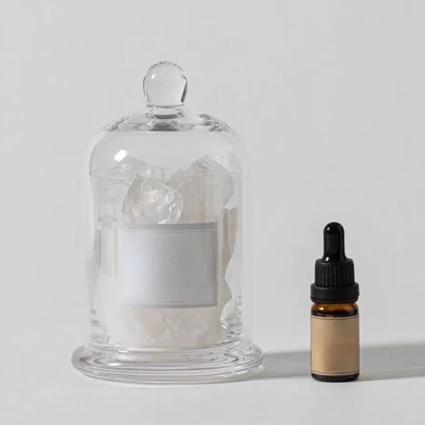 OEM Beauty Diffuser Aromatherapy Essential Oil Natural Tea Tree Rose Natural Rosemary Aroma Essential oil with Crystal Stone Set