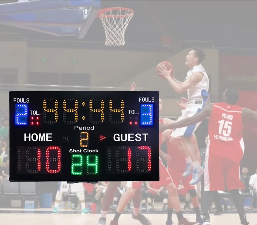 15-digit Digital Chart Volleyball Basketball Competition Scoreboard Multifunctional Electronic Sports Score Keeper Board