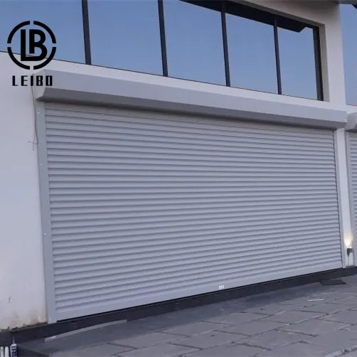 Aluminum wind resistant good quality bullet proof vertical rolling shutter garage door