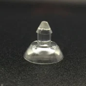 Transparent mushroom head strong vacuum suction cup, PVC suction cup for window glass/bathroom wall