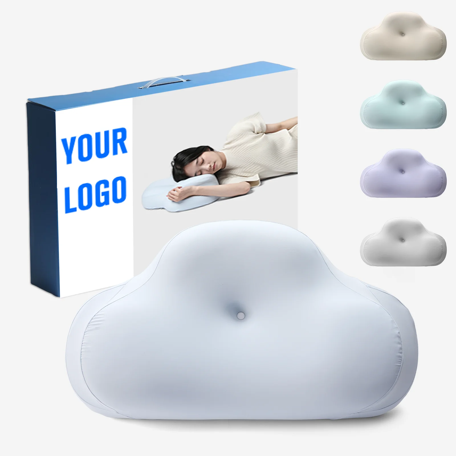 hotel anti contour cloud shape pillow supplier design custom memory foam pillow sleeping curved