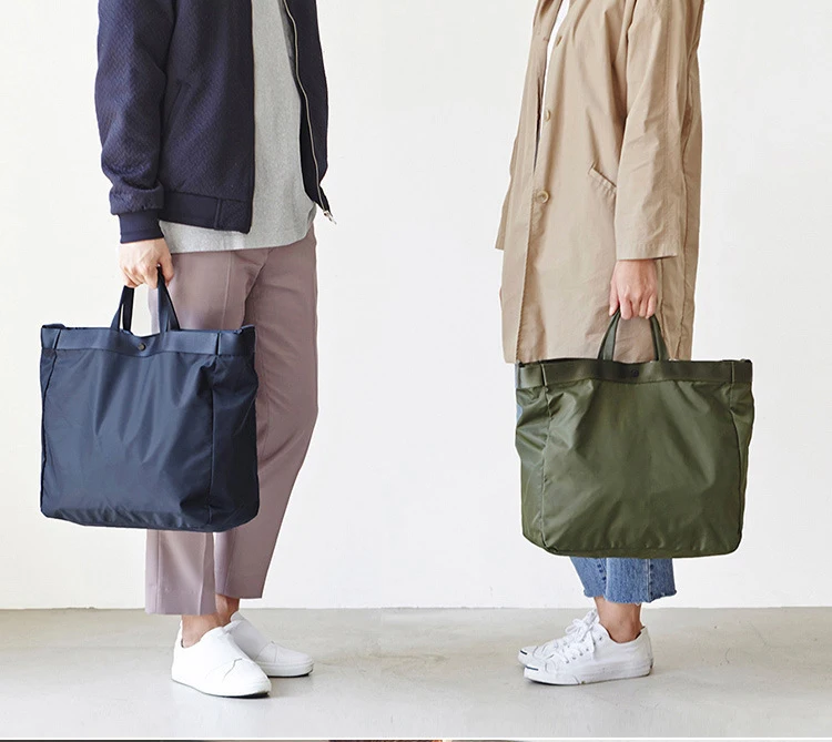 2024 Cheap Large Capacity Nylon Fabric Shopping Shoulder Bags Carry on Luggage Travel Bags Nylon