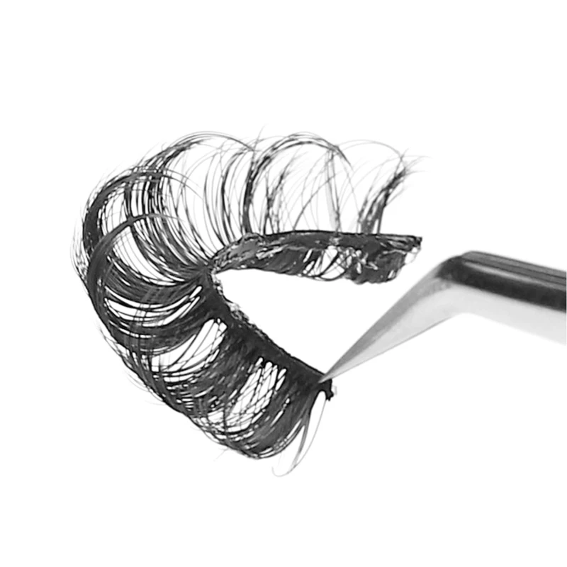 10 Pairs False Eyelashes Fluffy Wispy Curly Russian Strip Eyelashes Natural Look 3D Faux Mink Lashes 10MM Lashes D Curl