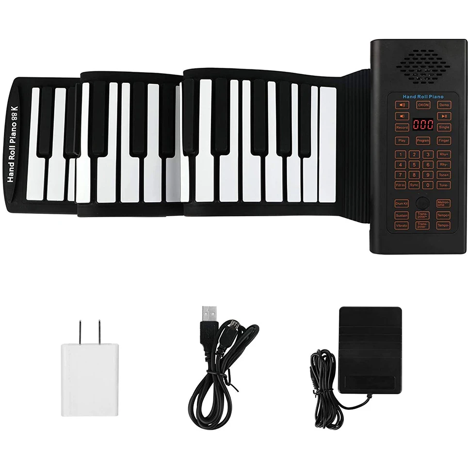 Wholesale Portable Mini Keyboard Electronic Roll Up Piano Keyboard Kids Toy Musical Instruments