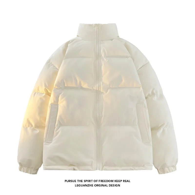 Custom Logo  Men Winter thickened Jackets Cotton Outerwear Clothing 2024 New Parkas Windbreaker Thick Warm Male Coat