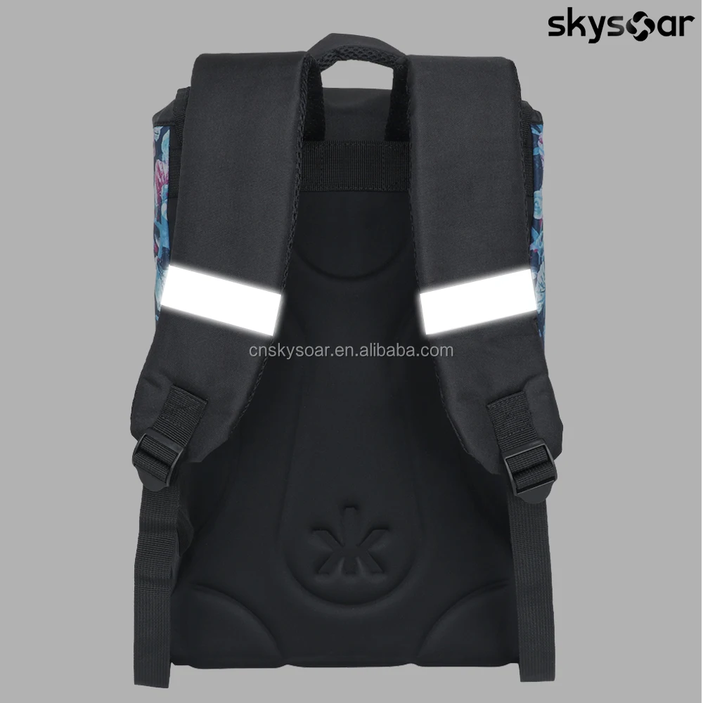 Customized Retro Style High Quality Polyester School Students Bag Unique Floral Backpack for College Teenage Girls