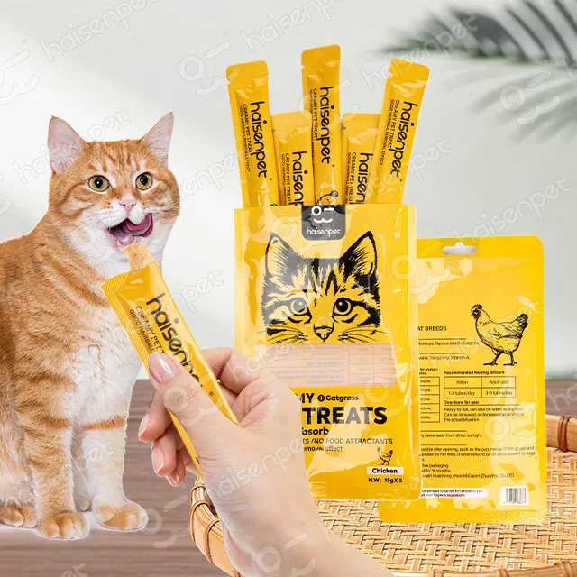Влажное лакомство для домашних животных с высоким содержанием белка куриный тунец лосось сливочный кошачий закуска