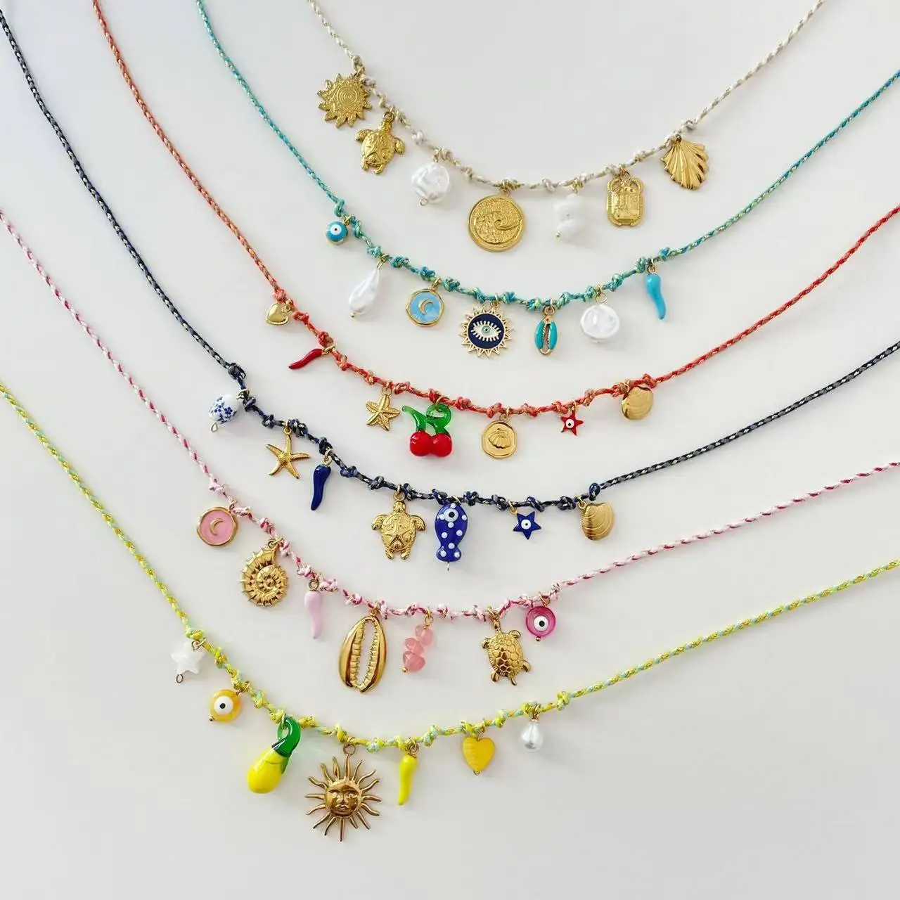 Diy charm necklace by your self stainless steel with 18K gold plated for jewelry making