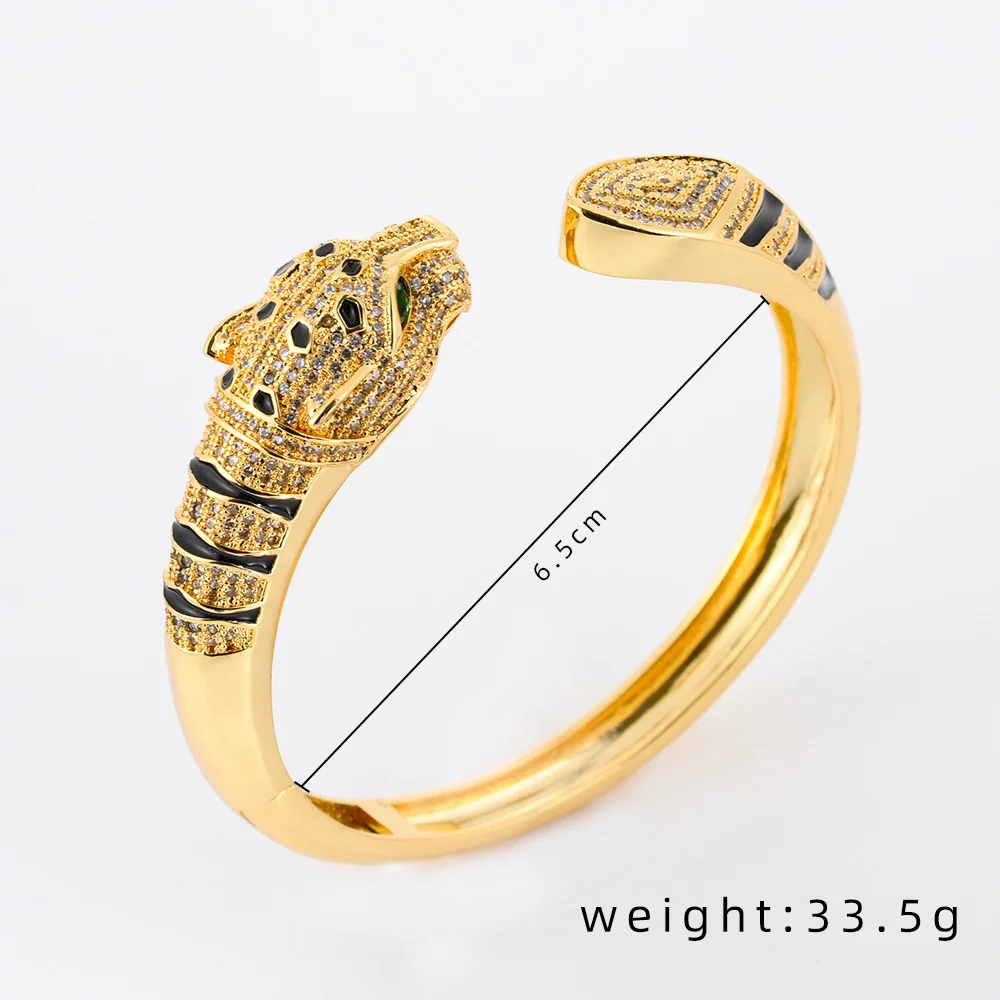 New arrival  retro style Adjustable zircon snake panther bracelet for woman
