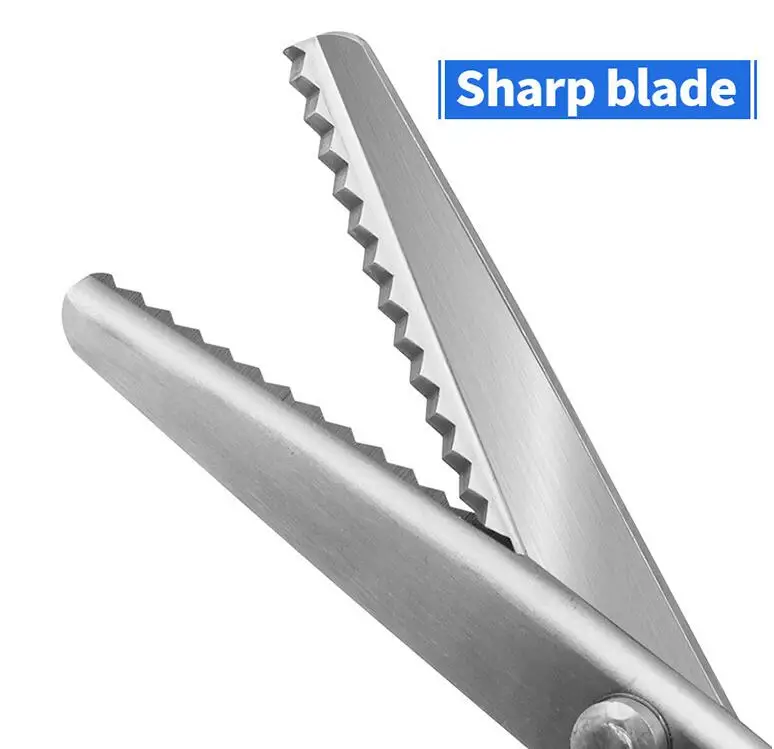 Shears Comfort Grips Crafts Zig Zag Cut Sewing Scissors,Professional Handheld Dressmaking