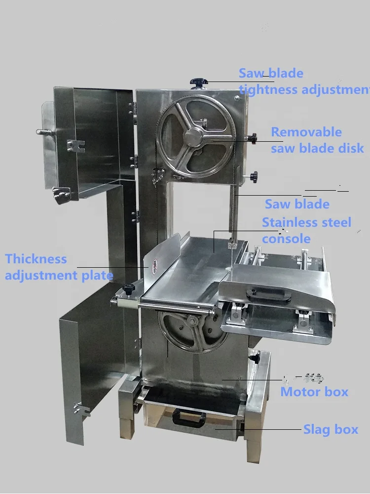 Meat cutter pig bone saw machine Automatic Commercial Industrial Bone Cutter Meat Band Saw