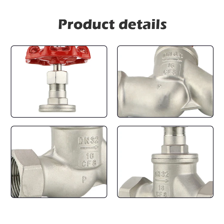 stop cold water angle type  stainless steel threaded ss  s-pattern globe valve